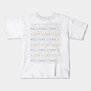 Glasses Pattern | 5 Colored Kids T-Shirt